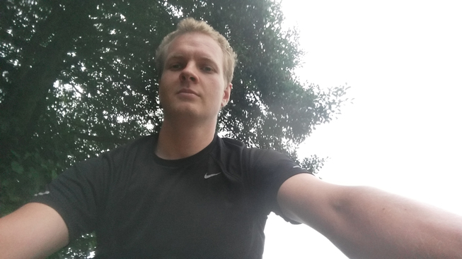 Selfie vom Lenker aus